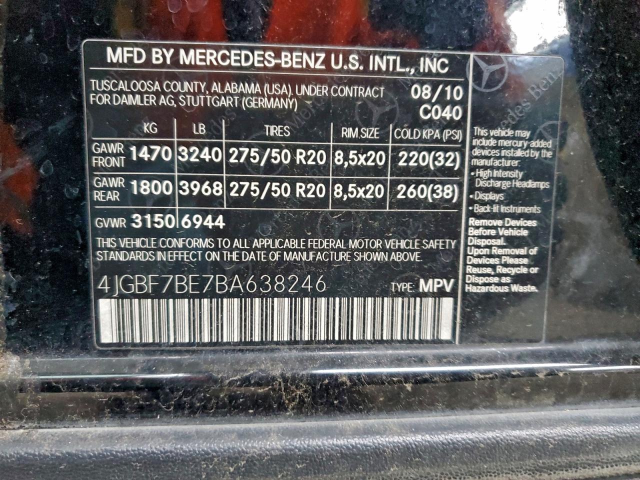 MERCEDES-BENZ GL-CLASS 450 4MATIC