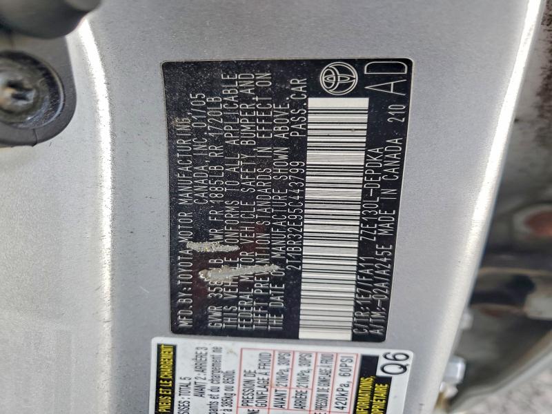 2005 TOYOTA COROLLA CE #3296736954