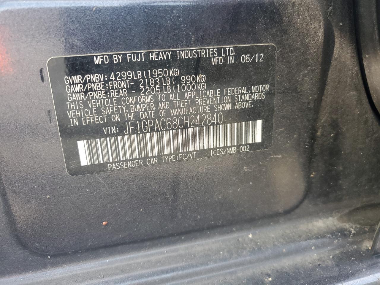 SUBARU IMPREZA PREMIUM