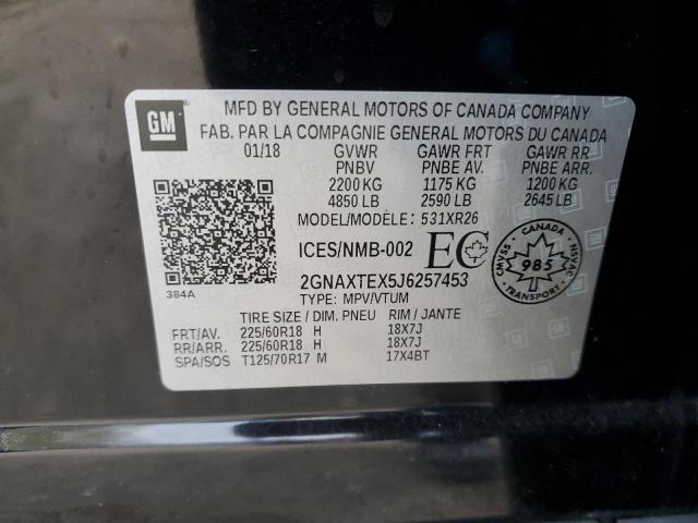 2018 CHEVROLET EQUINOX LT - 2GNAXTEX5J6257453