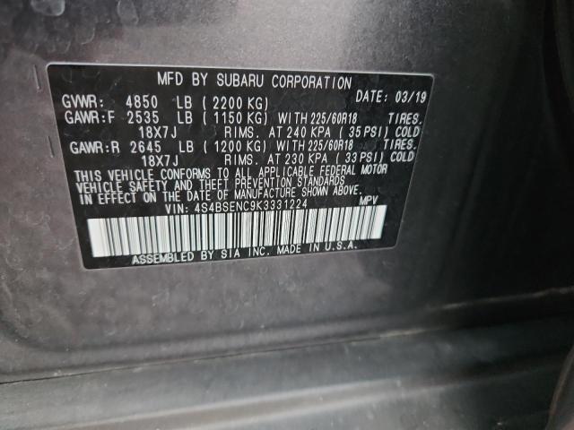 2019 SUBARU OUTBACK 3. - 4S4BSENC9K3331224