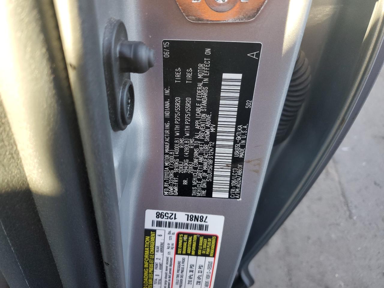 TOYOTA SEQUOIA LIMITED