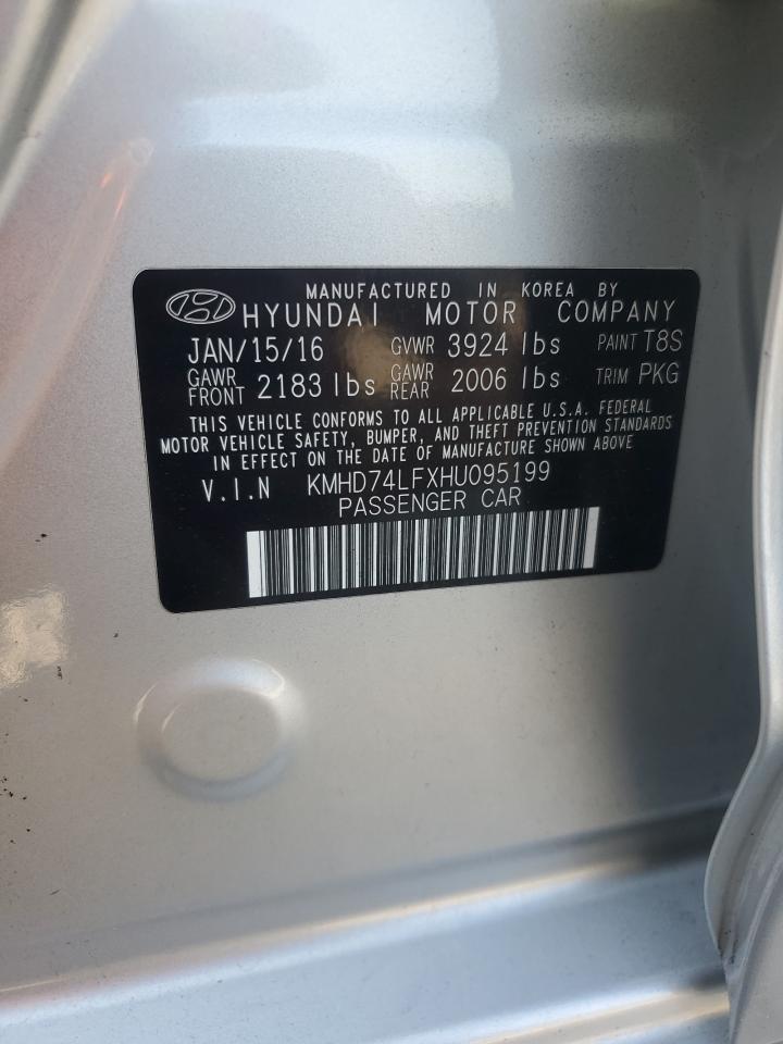 Lot #3301829357 2017 HYUNDAI ELANTRA SE