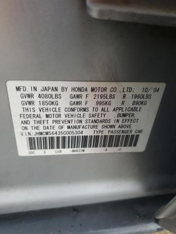 2005 HONDA ACCORD LX #3304631960