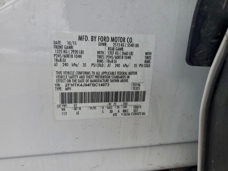 2015 FORD EDGE SEL #3301964447