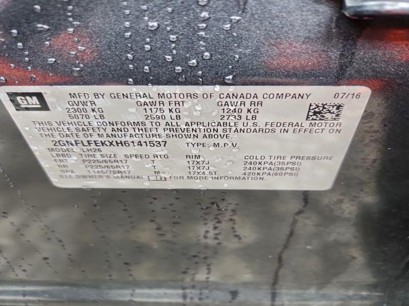 2017 CHEVROLET EQUINOX LT #3302772360