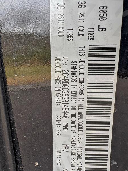 2016 DODGE GRAND CARA #3298207027