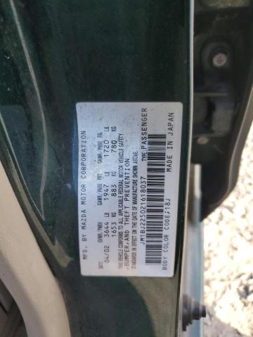 2002 MAZDA PROTEGE DX #3293563958