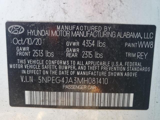 2021 HYUNDAI SONATA SE #3297147552