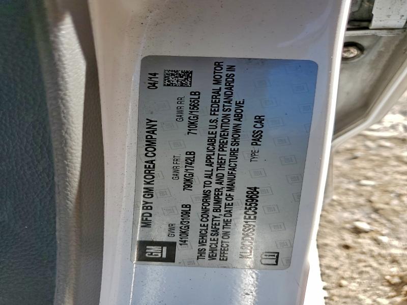 2014 CHEVROLET SPARK 1LT #3301834415