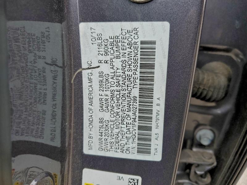 2018 HONDA ACCORD TOU #3305301428