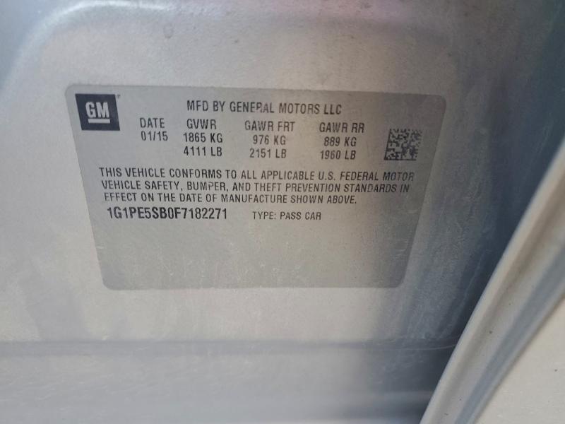 2015 CHEVROLET CRUZE LT #3301720366