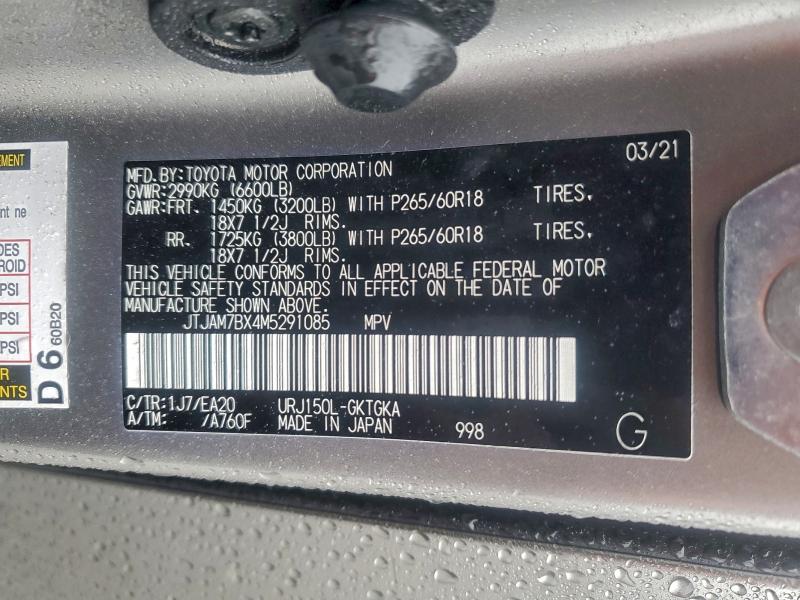 2021 LEXUS GX 460 PRE #3305463079