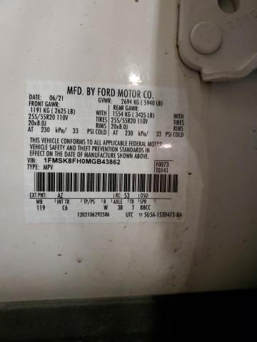 2021 FORD EXPLORER L #3304537459