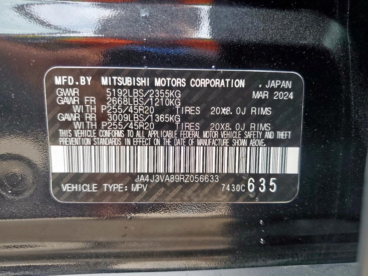 MITSUBISHI OUTLANDER SE