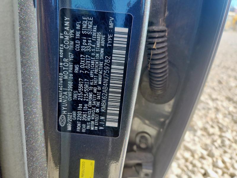 2022 HYUNDAI KONA SEL - KM8K62AB4NU759782