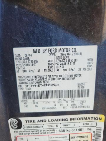 2014 FORD F150 SUPER #3294319879