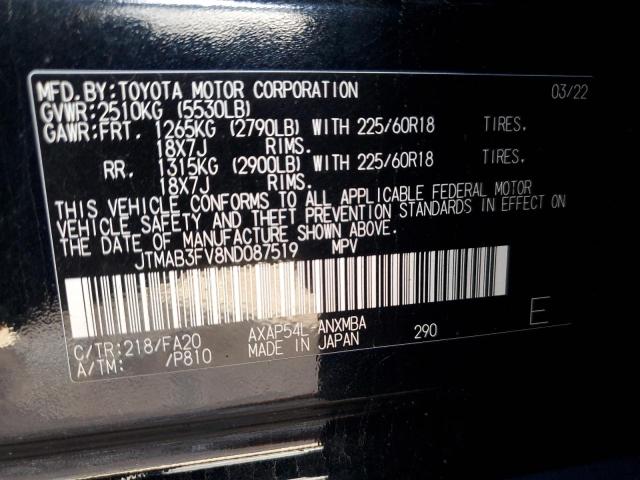 2022 TOYOTA RAV4 PRIME #3303725436