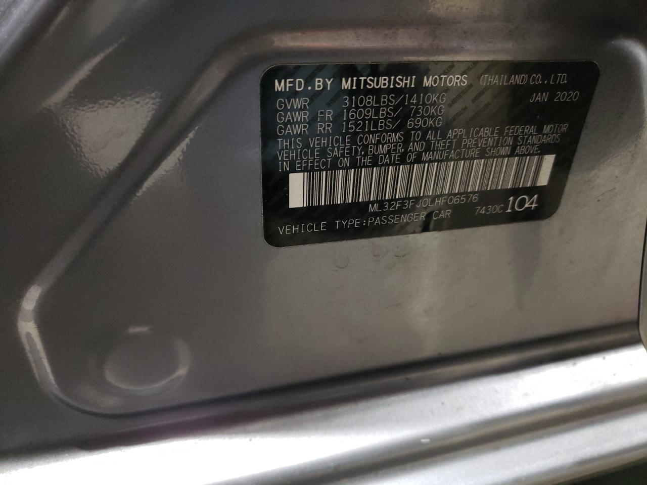 MITSUBISHI MIRAGE G4 ES