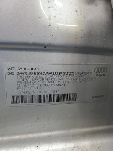2007 AUDI NEW S4 QUA #3286540165