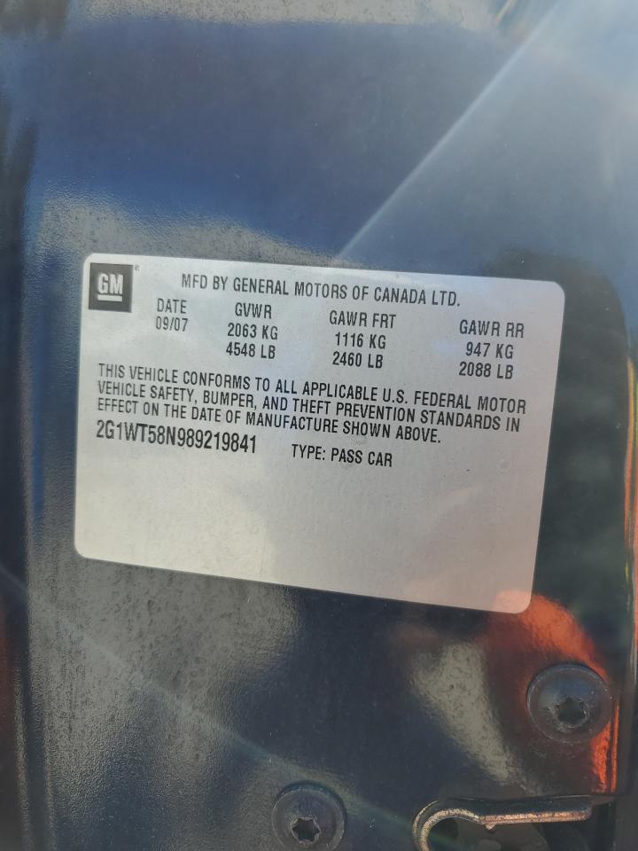 Lot #3291443140 2008 CHEVROLET IMPALA LT