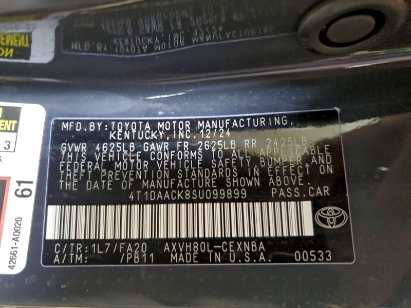 2025 TOYOTA CAMRY XSE #3311623226