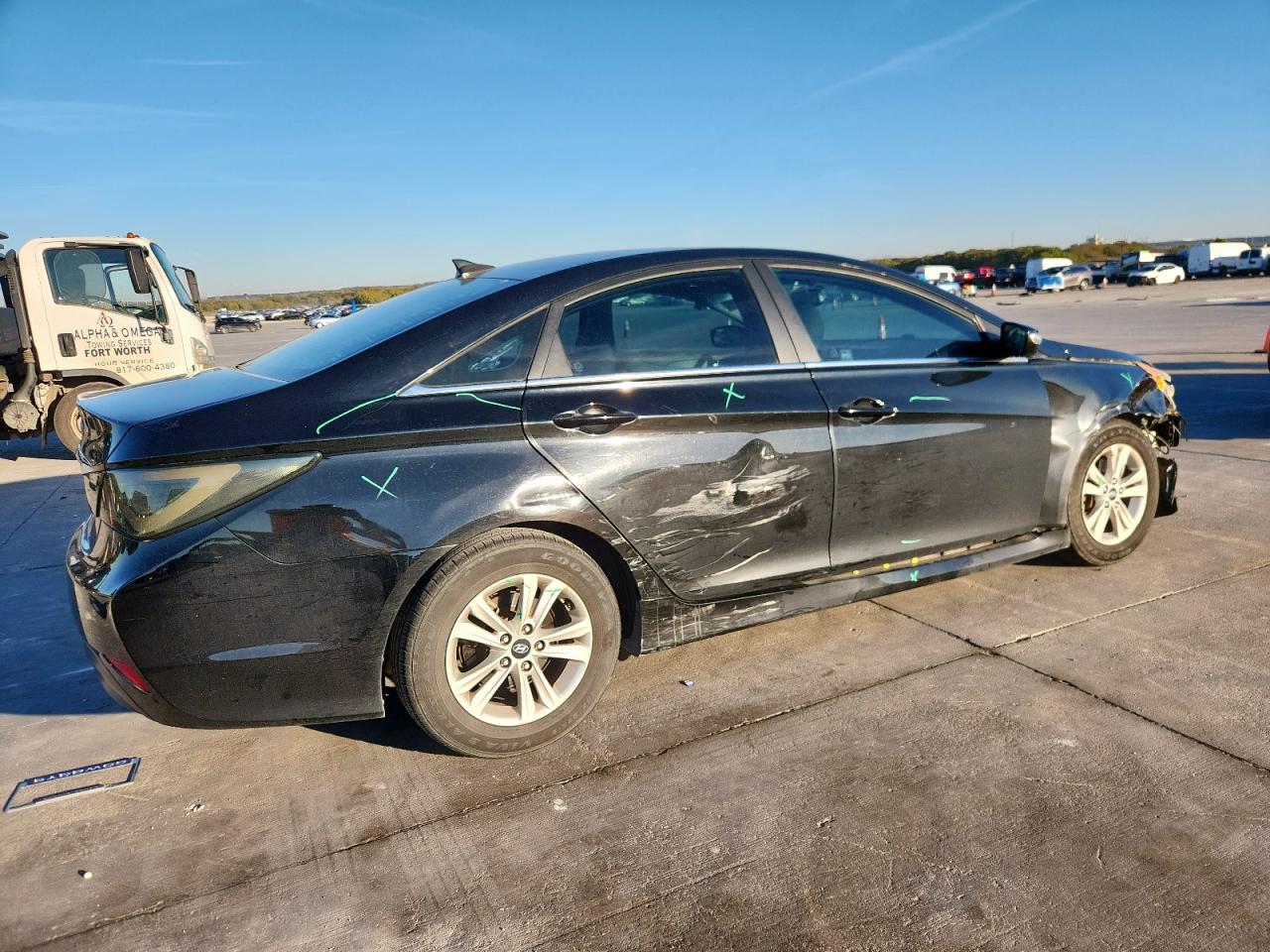 Lot #3317851908 2014 HYUNDAI SONATA GLS