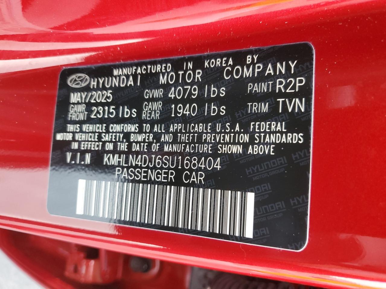 Lot #3315964085 2025 HYUNDAI ELANTRA LI