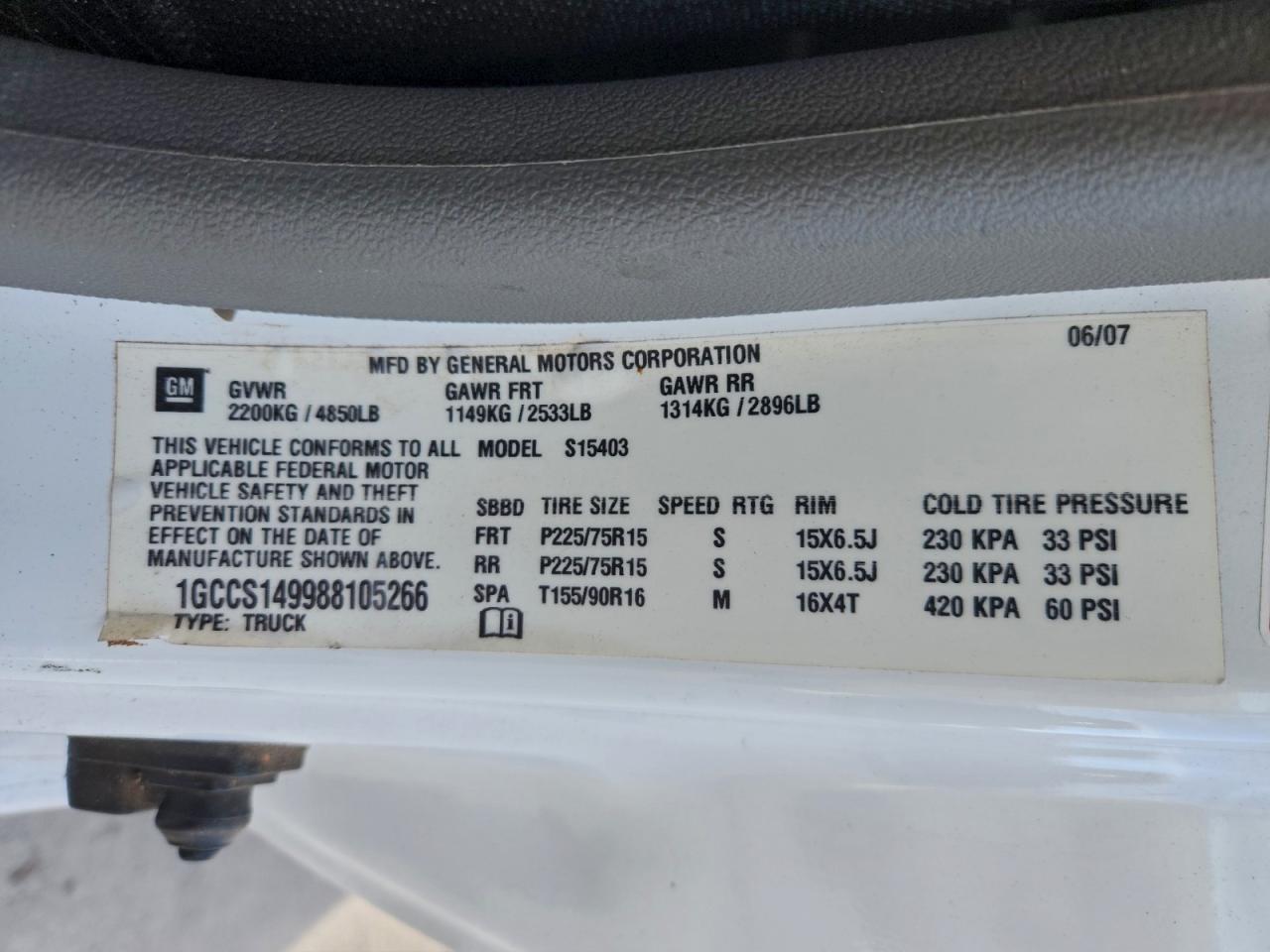 Lot #3297495258 2008 CHEVROLET COLORADO