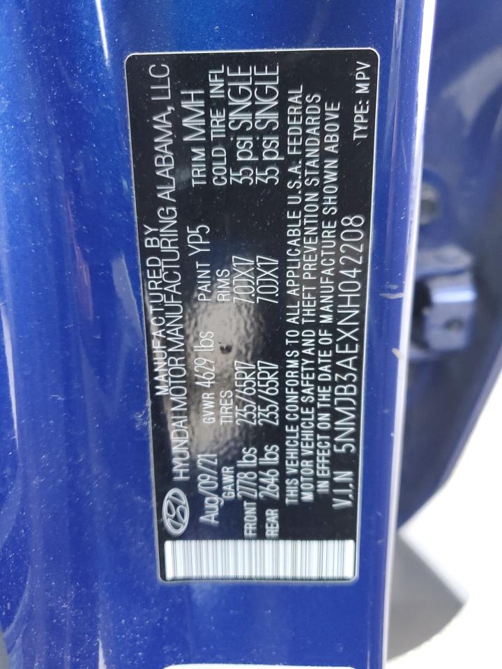 Lot #3302799964 2022 HYUNDAI TUCSON SEL