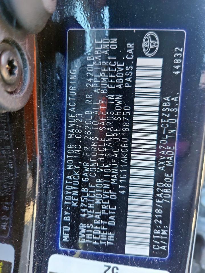 TOYOTA CAMRY SE NIGHT SHADE