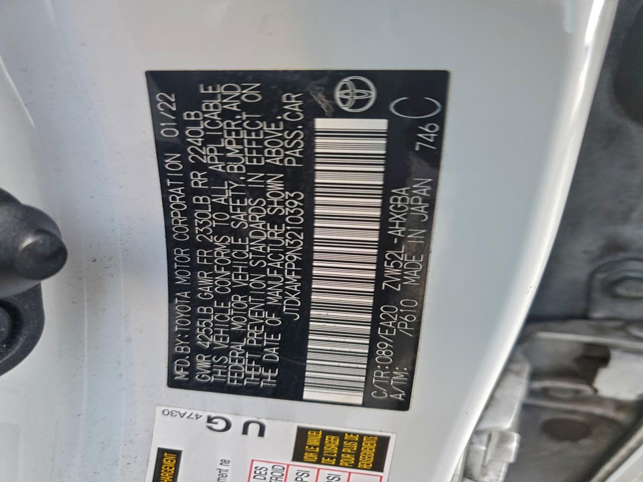 TOYOTA PRIUS PRIME LE