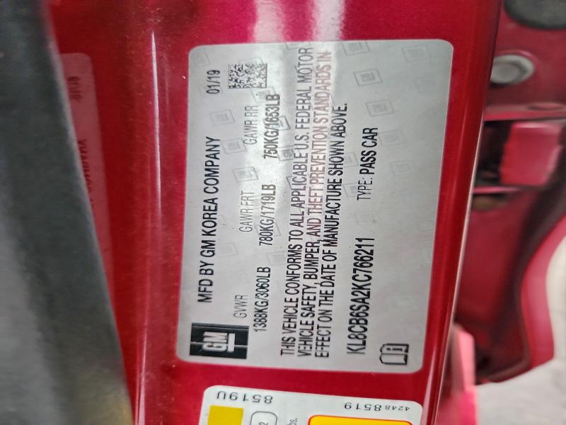 2019 CHEVROLET SPARK LS #3315860165