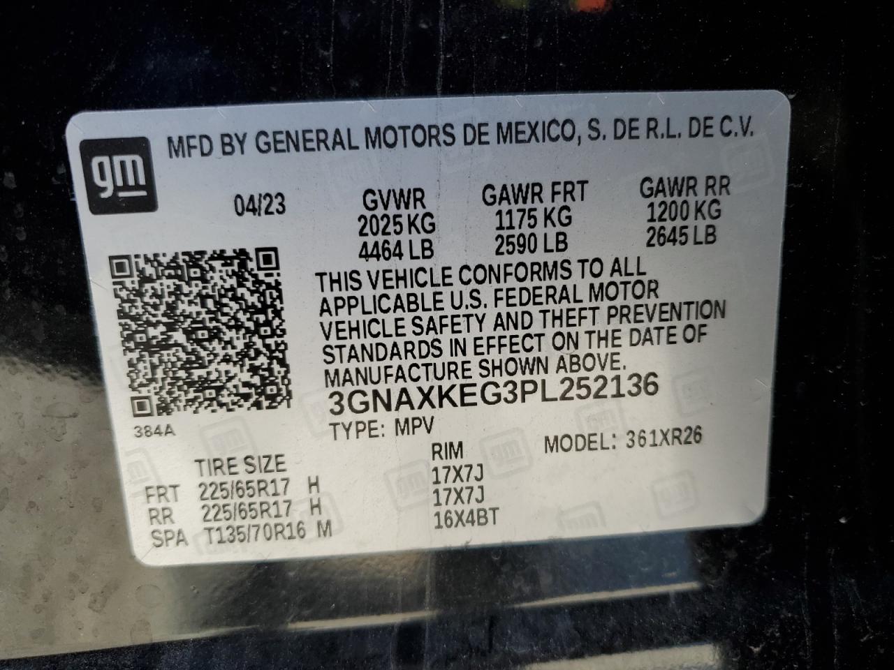 CHEVROLET EQUINOX LT