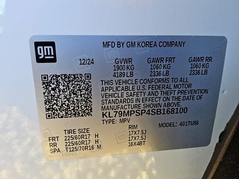 2025 CHEVROLET TRAILBLAZE - KL79MPSP4SB168100