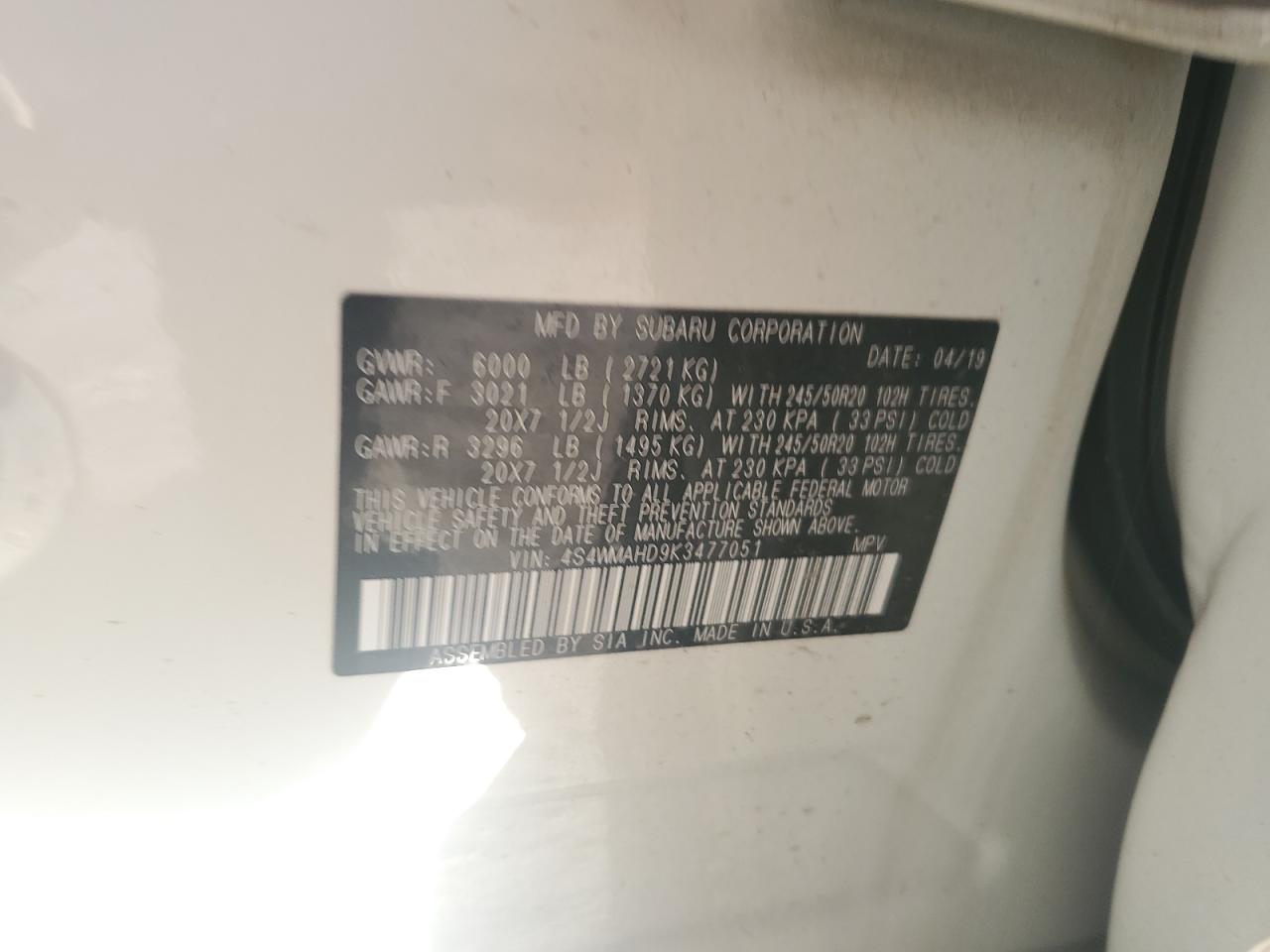 SUBARU ASCENT PREMIUM