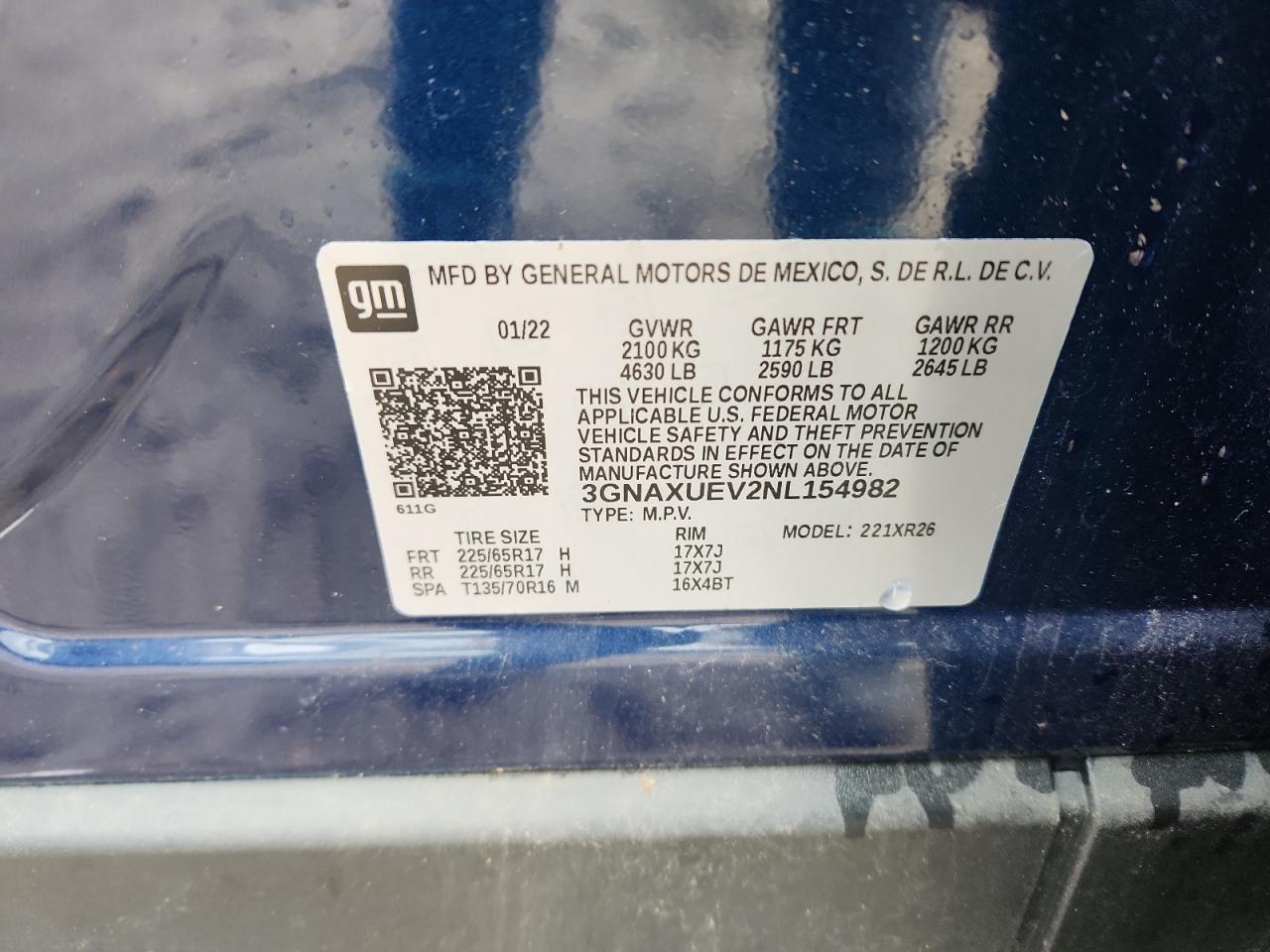 CHEVROLET EQUINOX LT