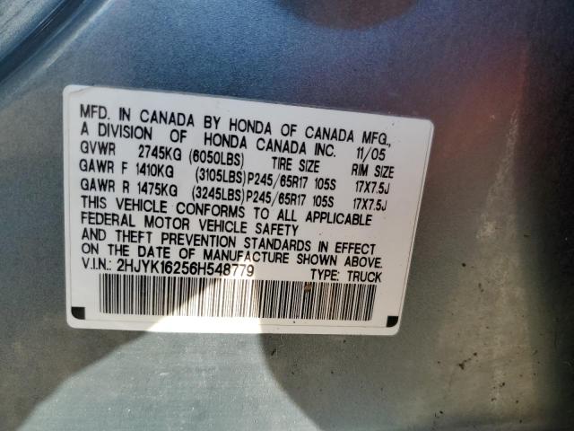 2006 HONDA RIDGELINE #3296256406