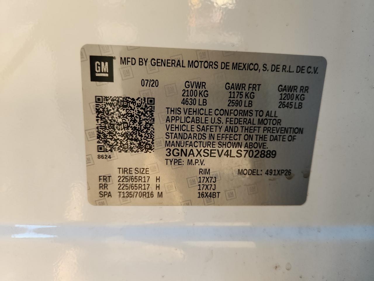 CHEVROLET EQUINOX LS