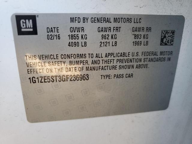 2016 CHEVROLET MALIBU LT #3290413774