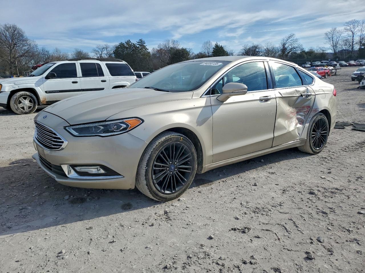 Lot #3301809344 2017 FORD FUSION TIT