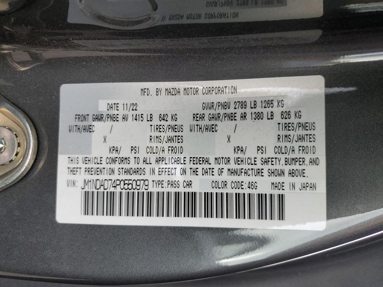 MAZDA MX-5 GRAND TOURING