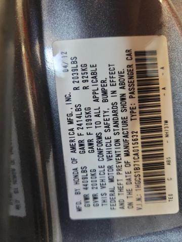 2012 HONDA ACCORD EX #3293358420