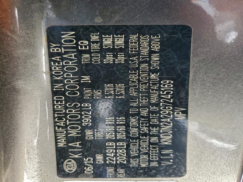 2016 KIA SOUL #3298012155