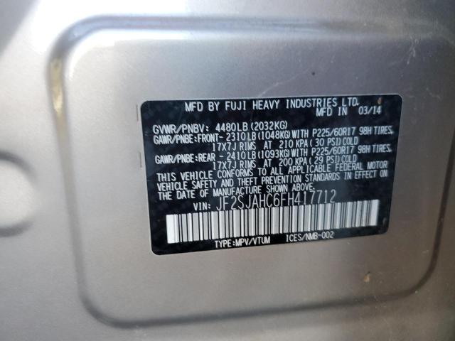 2015 SUBARU FORESTER 2 - JF2SJAHC6FH417712