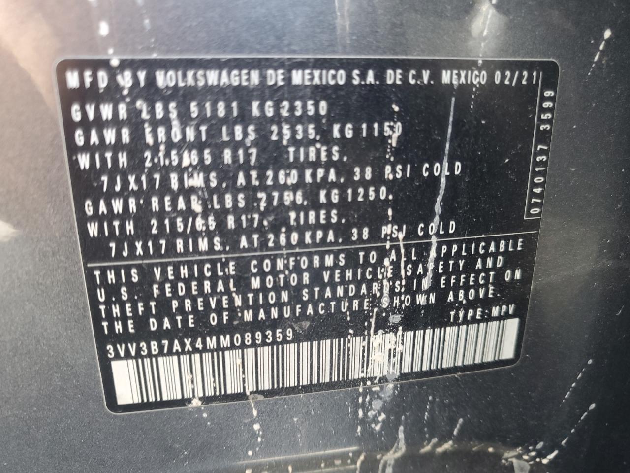 VOLKSWAGEN TIGUAN SE