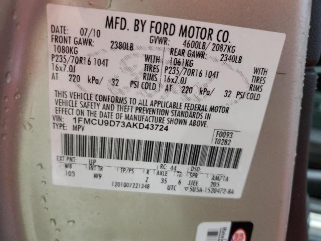 2010 FORD ESCAPE XLT #3284706023