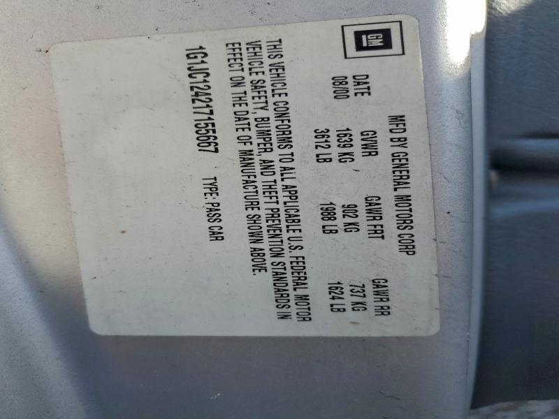 2001 CHEVROLET CAVALIER #3301609634