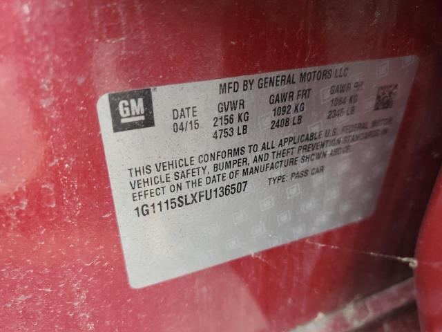 2015 CHEVROLET IMPALA LT #3304669969