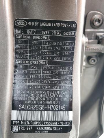2017 LAND ROVER DISCOVERY #3292539682